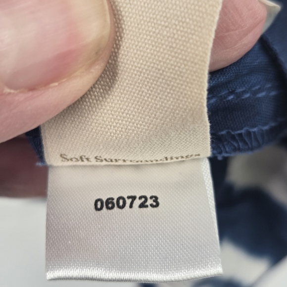 Soft Surroundings Women's Tie Dye Long Sleeve Tunic Top Blue White Size Medium - Picture 5 of 8